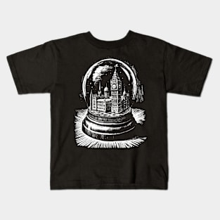 Big Ben London in a snow globe Kids T-Shirt